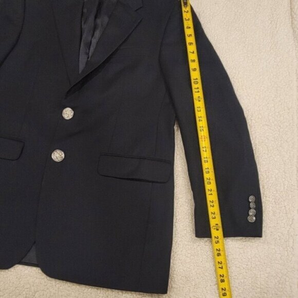 MICHAEL MICHAEL KORS 40L Single Breast Black 100% Wool Blazer Suit Jacket - Picture 12 of 13